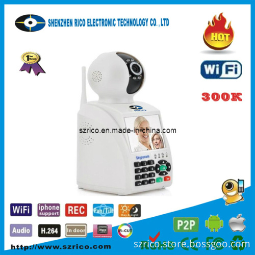 Videophone IP Camera Inteligent Home Security IP Camera House GSM SMS Wireless Alarm System IP Camera/ Skypecam IP Camera/Free Video Call/ Network Phone Camera